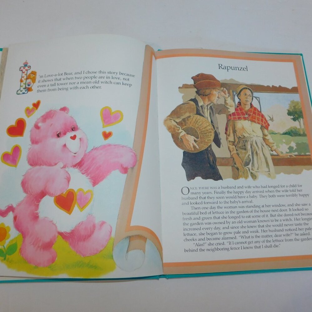 Vintage 1984 Care Bears Hard Cover Books Parker Brothers Set 2 Hugs Tugs Bedtime - Picture 10 of 10